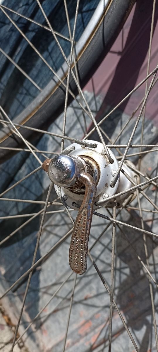coppia di cerchi per bici da corsa vintage Bianchi