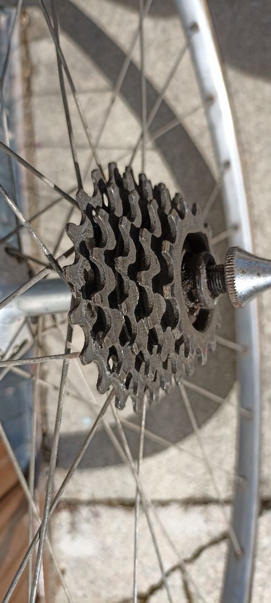 coppia di cerchi per bici da corsa vintage Bianchi