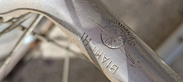coppia di cerchi per bici da corsa vintage Bianchi