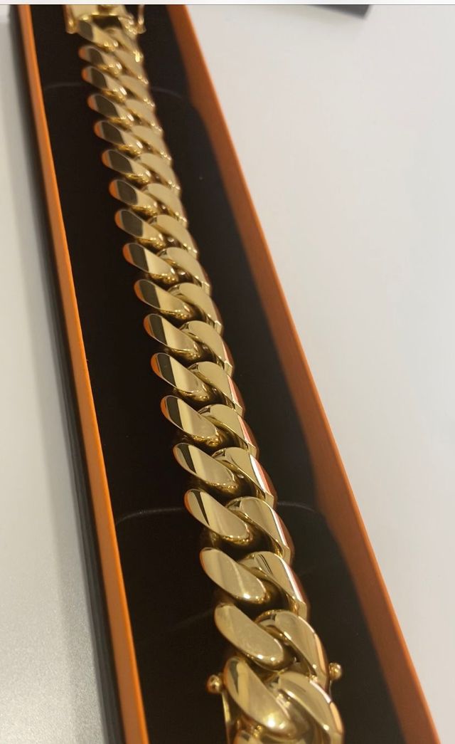 PULSERA CUBANA ORO 18K 101 grs