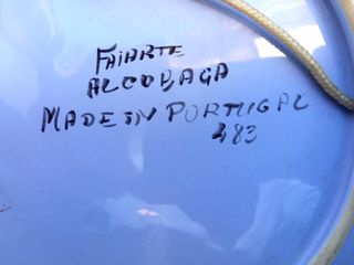 Plato decorativo cerámica Alcobaça