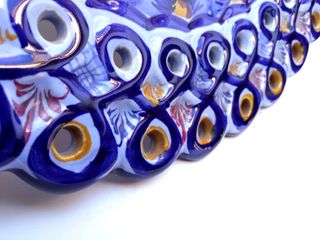 Plato decorativo cerámica Alcobaça