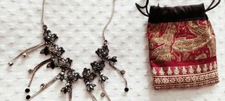 conjunto de collar y pendientes mariposas 