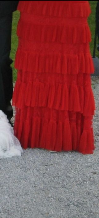 Vestido Rojo Boda T. 36/38 ❤💃