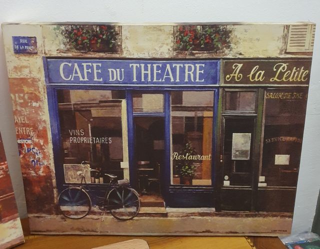 Dos cuadros de Cafés