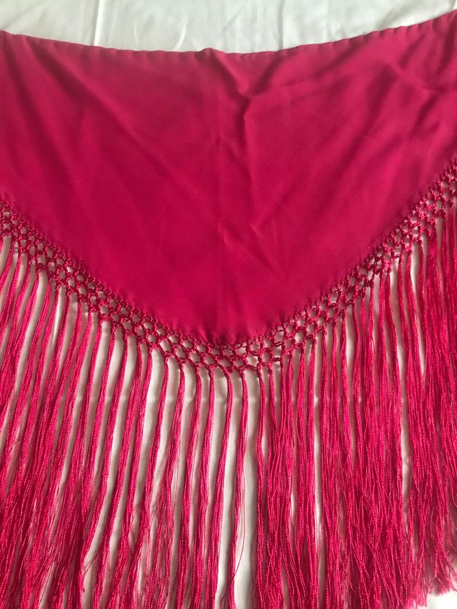 Mantón rosa fucsia