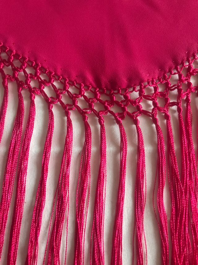 Mantón rosa fucsia