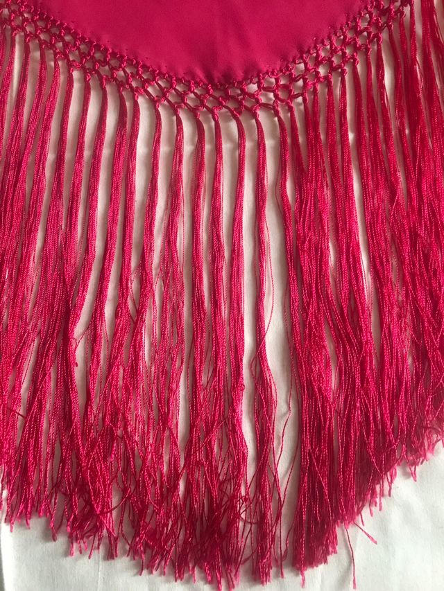 Mantón rosa fucsia