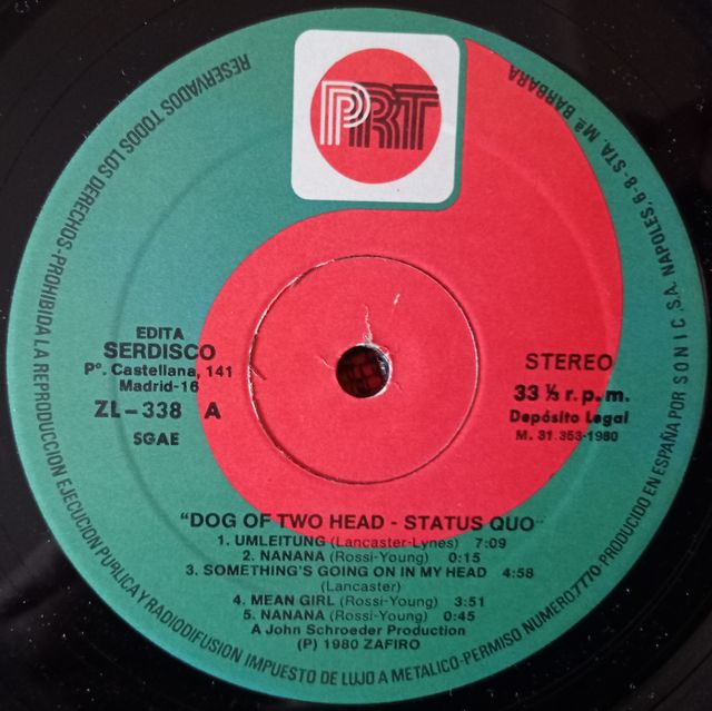 STATUS QUO ** Dog Of Two Head ** VINILO LP 1980