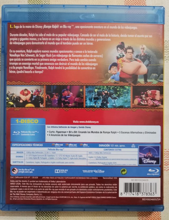 ¡ROMPE RALPH! Bluray