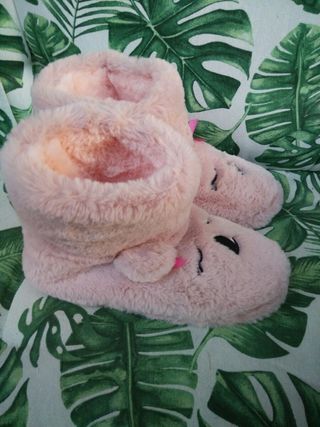 NUEVO Zapatillas Casa Peluche Rosa