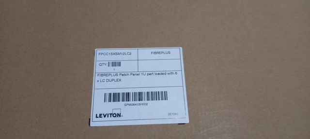 BANDEJA DE FIBRA LEVITON
