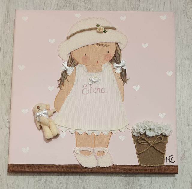 Cuadro infantil personalizado Elena