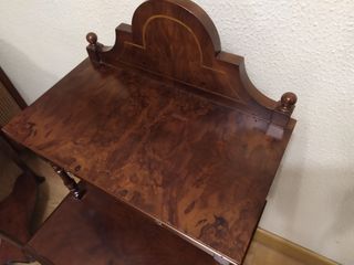 Mueble multifunción madera maciza marquetería