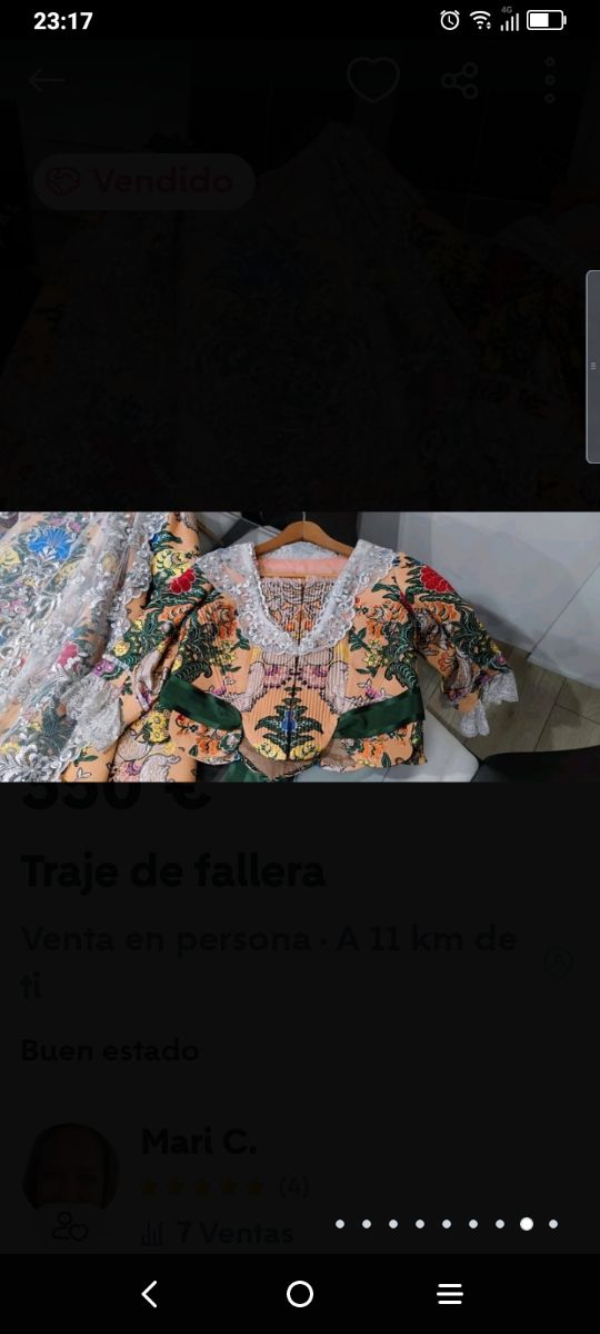 traje fallera  adulta