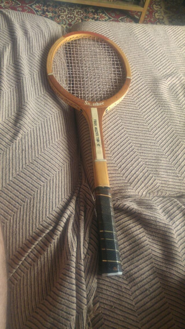 Raquete smasher dos anos 70