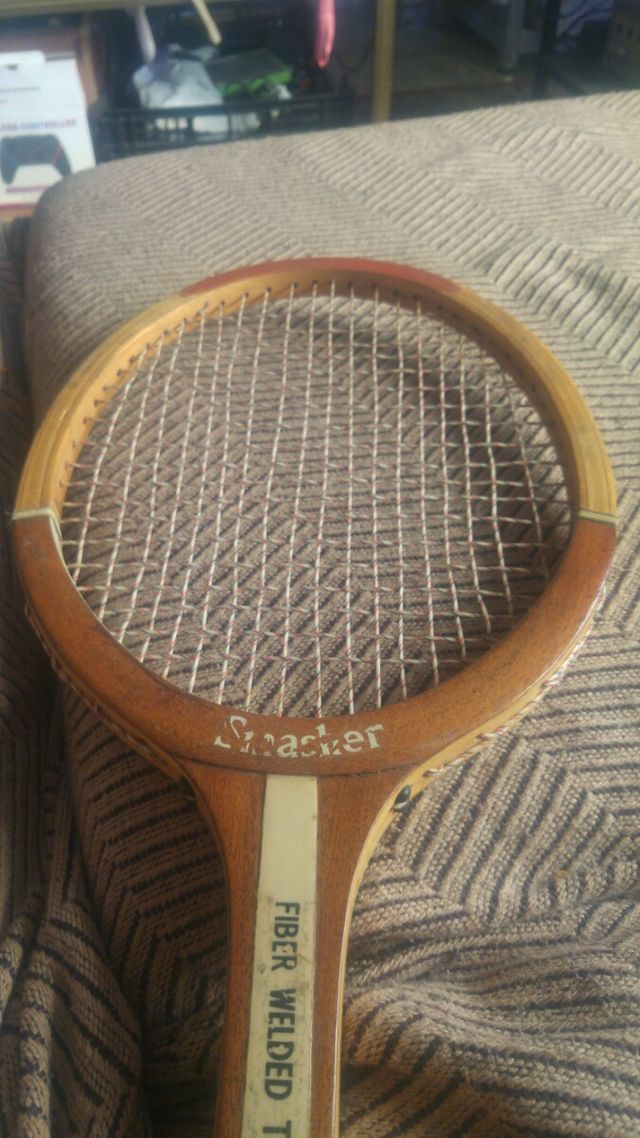 Raquete smasher dos anos 70