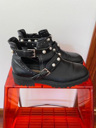 Botines piel Zara