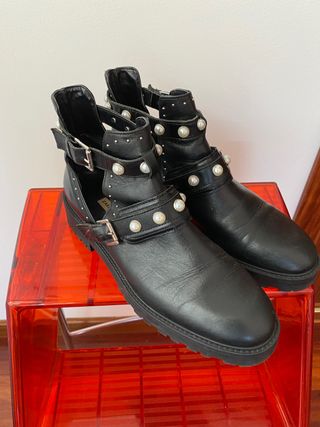 Botines piel Zara