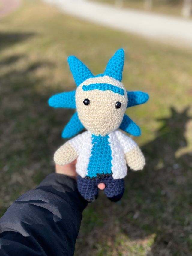 Amigurumi Rick/Crochet Rick/Peluche serie tv