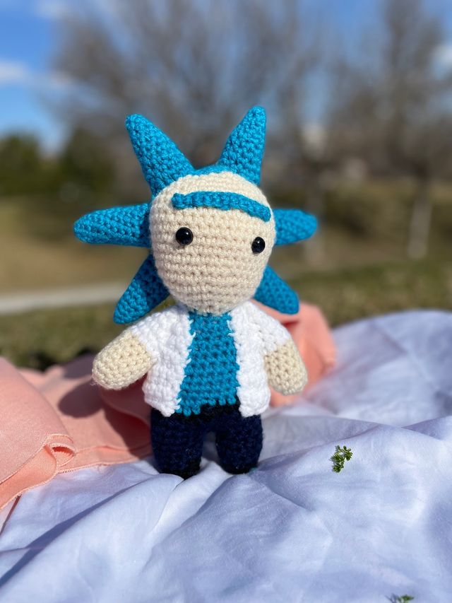 Amigurumi Rick/Crochet Rick/Peluche serie tv