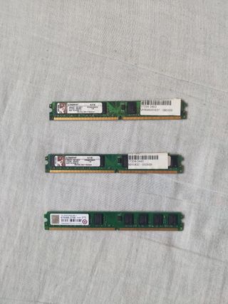 Memorias RAM DDR2 de 2 GB c\/u de bajo perfil de segunda mano por 15