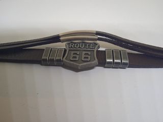 Braccialetto unisex route 66 colore marrone