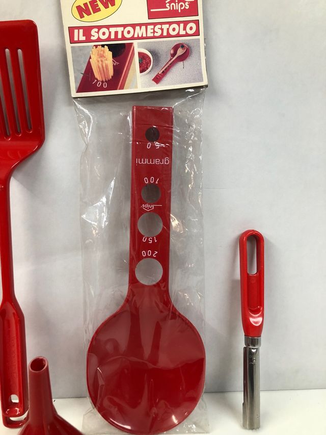 Lote utensilios de cocina rojo