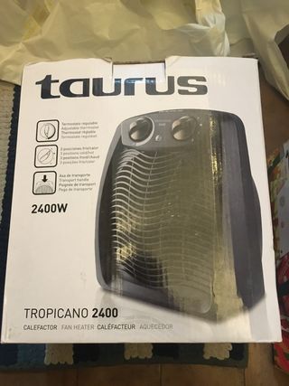 Calefactor Taurus tropicano 2400. NUEVO, sin uso