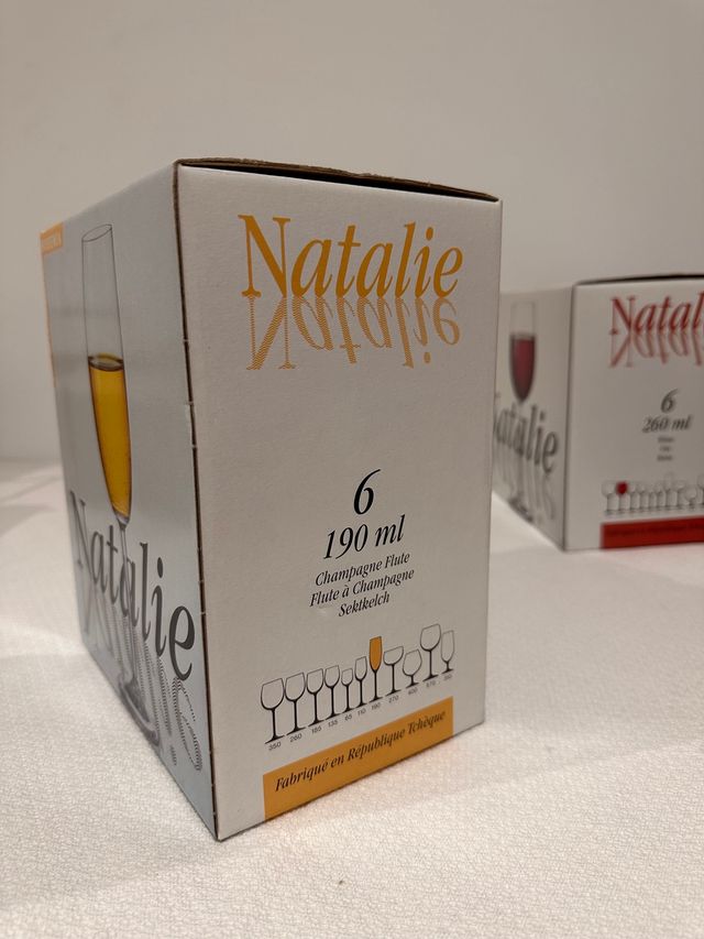 Cristalería Bohemia Natalie COMPLETA 62 piezas