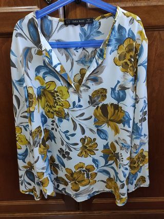 camisa en crepé de seda