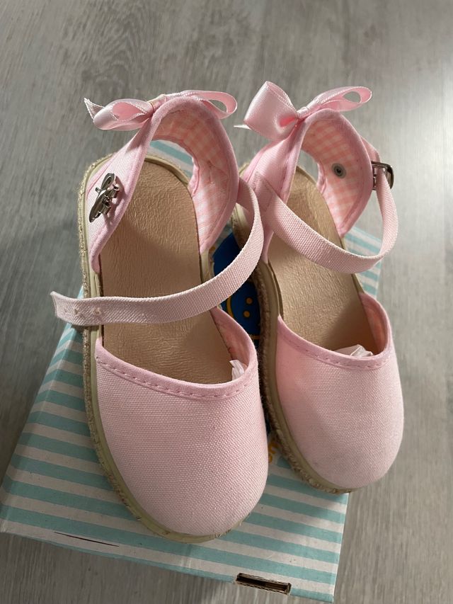 Alpargata rosa niña talla 23
