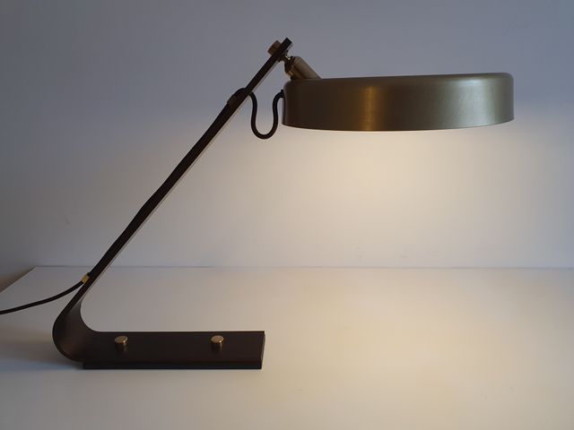 Lámpara de mesa Vintage Años 70 cable textil