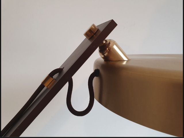 Lámpara de mesa Vintage Años 70 cable textil