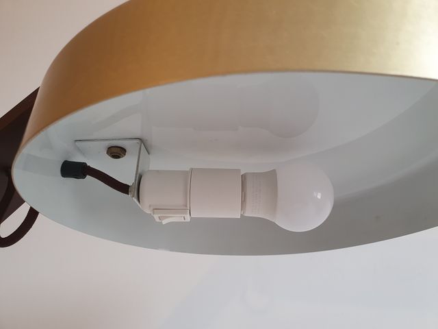 Lámpara de mesa Vintage Años 70 cable textil