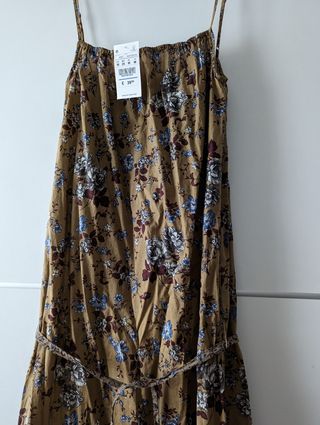 Pull&Bear. Vestido largo tirantes T. M