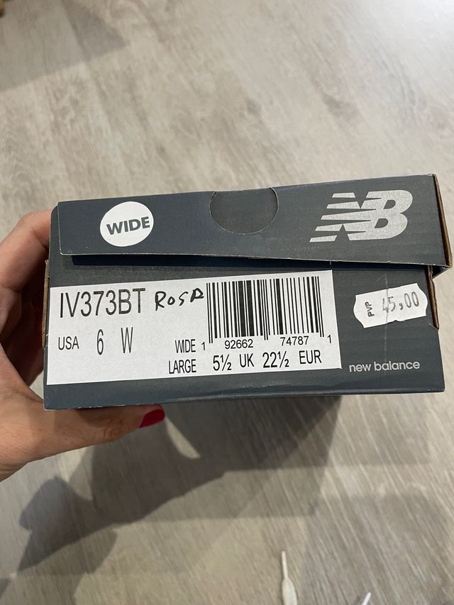 Zapatillas niña new balance talla 22,5