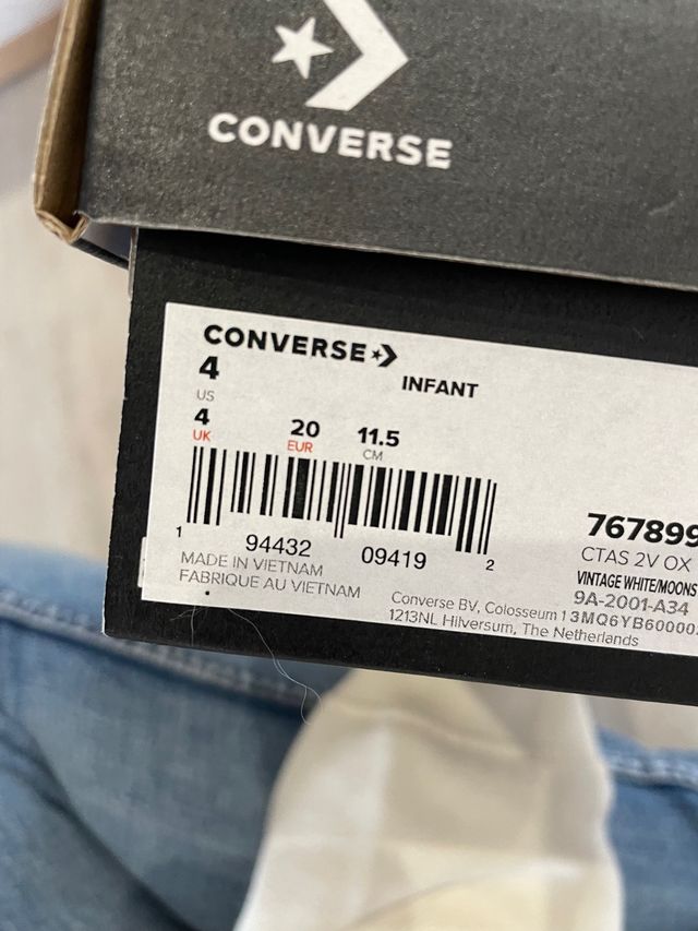 Zapatilla converse niña talla 20