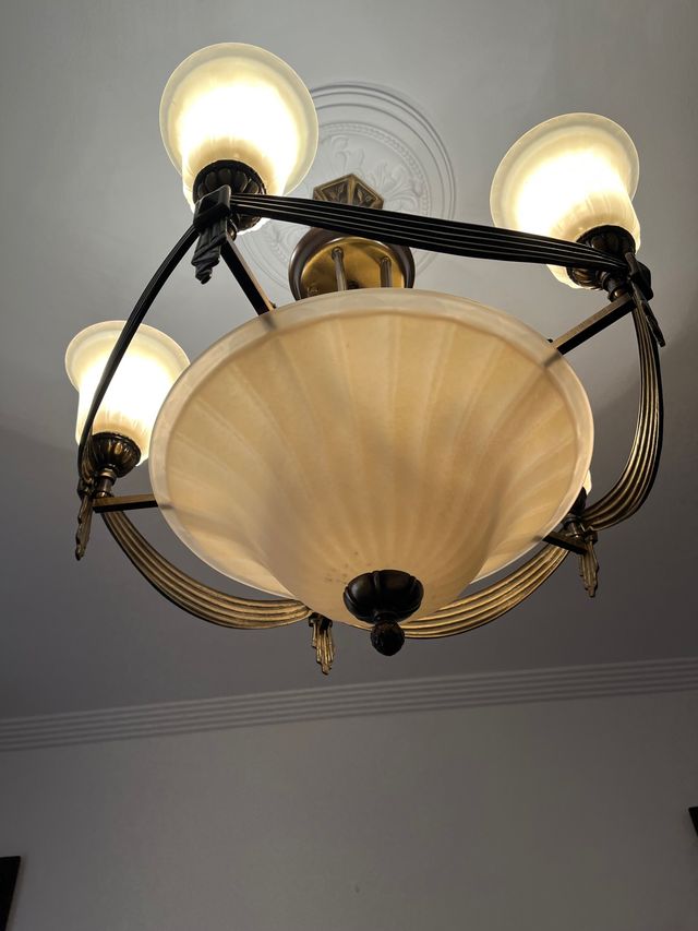 Lámpara de techo de bronce