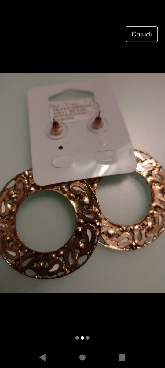 orecchini bigiotteria