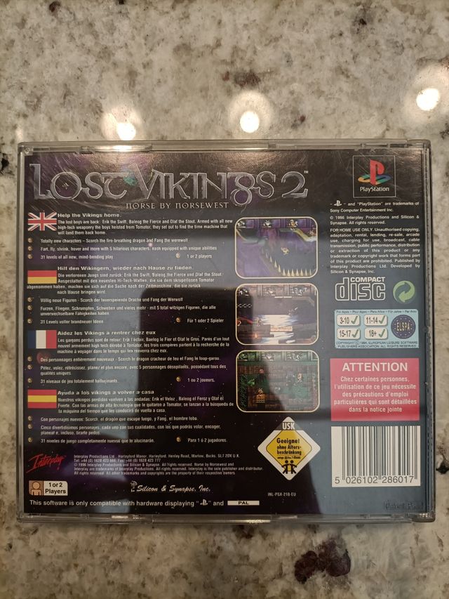 Lost Vikings 2 PlayStation