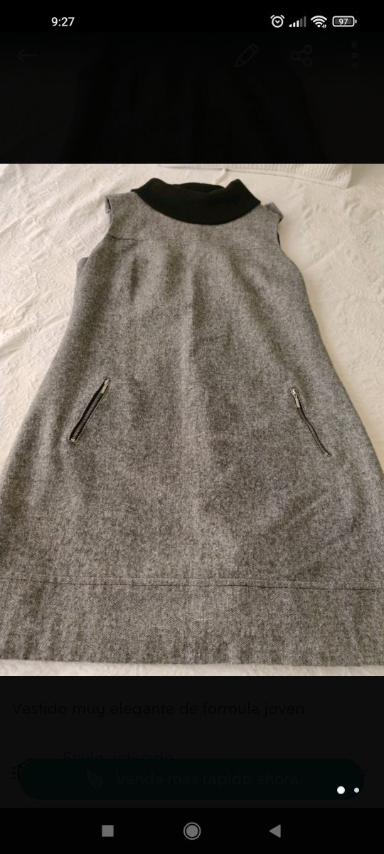 Vestido de Fórmula Joven, puesto una sola vez