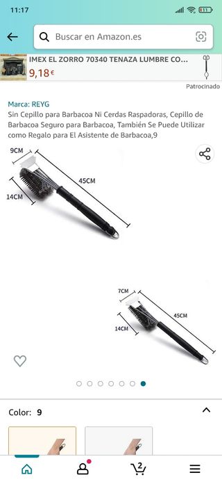 kit Cepillos profesionales para parrillas BBQ 