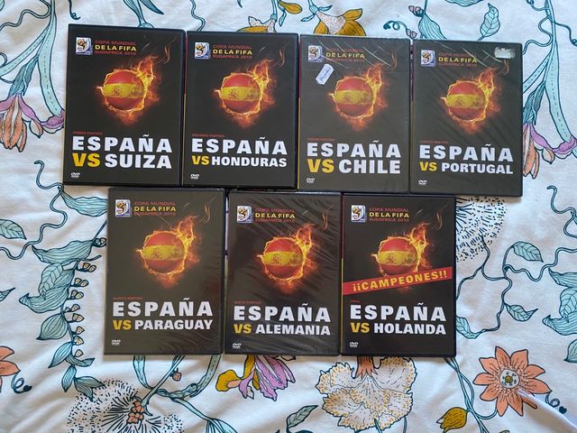 Dvd's de Eurocopas 2008 y 2012 y el mundial 2010