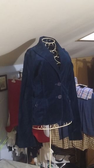 chaqueta americana de terciopelo