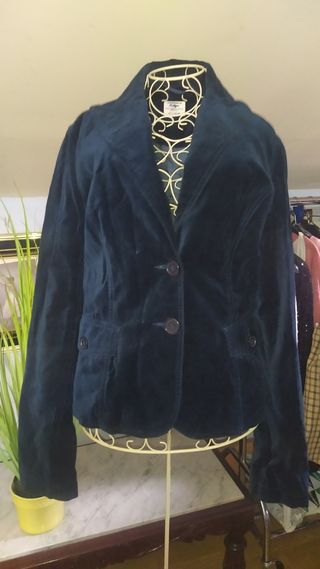 chaqueta americana de terciopelo