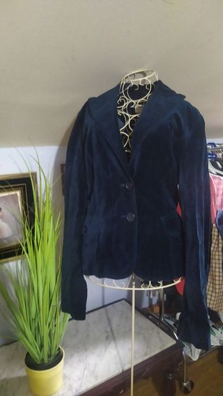 chaqueta americana de terciopelo