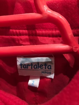 Abrigo de vestir niña talla 2/3 años