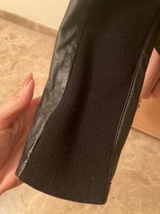 Chaqueta polipiel Zara