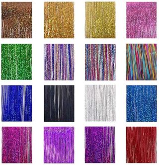 Tinsel Extensione pelo resistente calor PRECINTADO